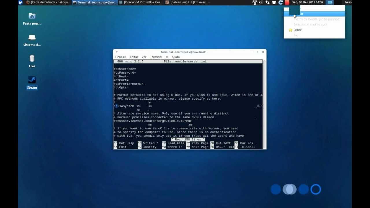 Instalar Mumble Server 1.2.4 em debian/ubuntu YouTube