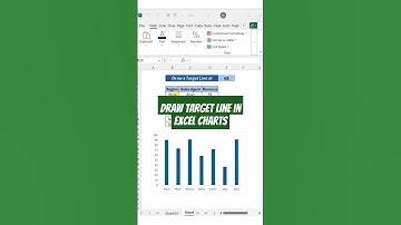 How to Draw Target Line in Excel charts 📉#viralreels #shorts #excel #exceltricks #exceltips #reels