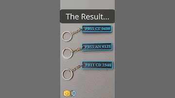 🚗Custom Number Plate Keychain — 3D Printed in Minutes!🔥