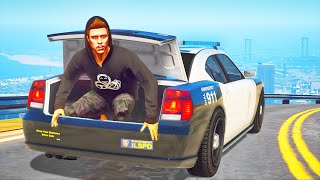 I HID in his Police Car and he had NO IDEA!! (GTA 5 Mods)