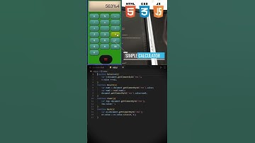 how to make a simple calculator using html and CSS with javascript | trending short videos #youtube