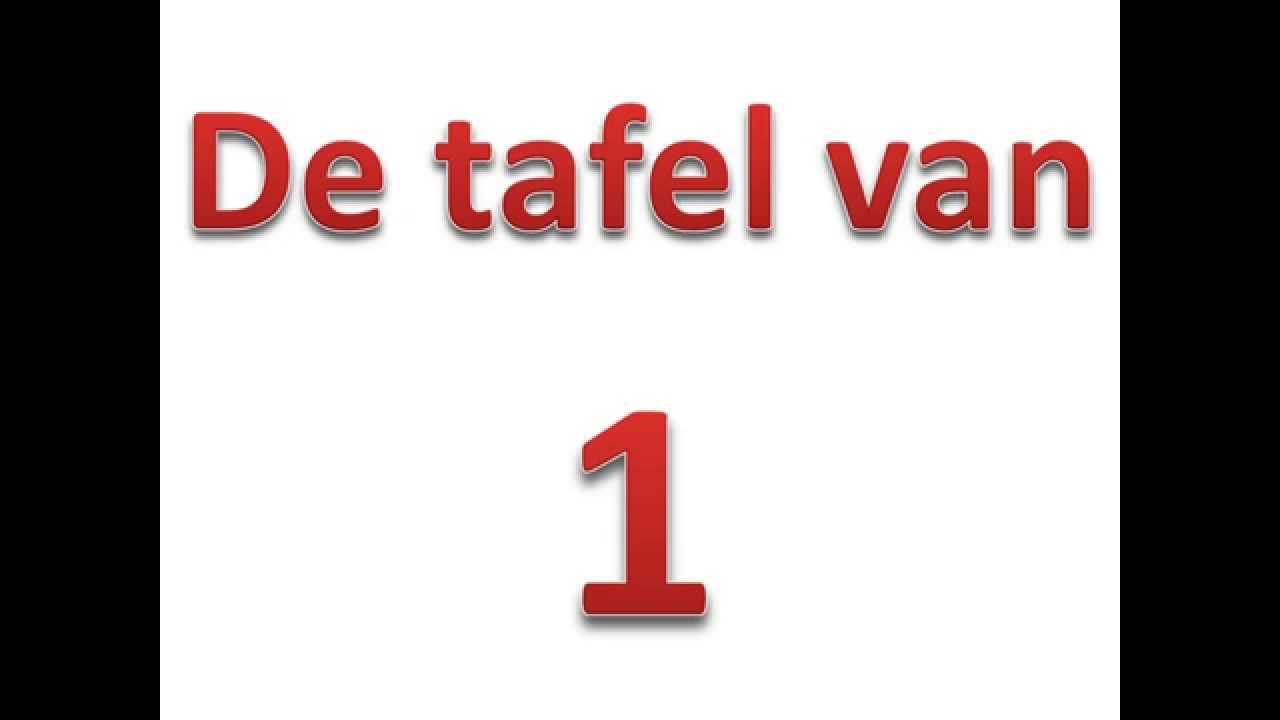 Geavanceerd zout Dwang 01 - De tafel van 1 - YouTube