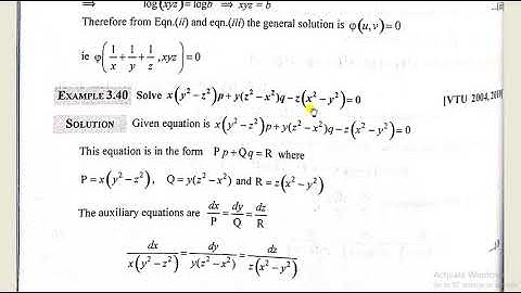 Module-3: PDE (Lagrange