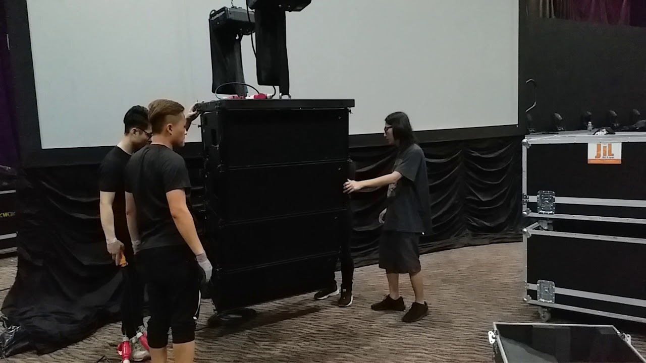 Line Arry Setup (J2) JiL Line Array Setup - YouTube