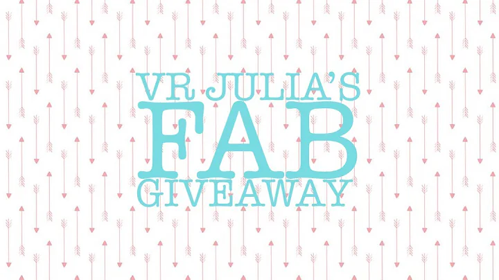 VR for Julia McNeil Crafts amazing Giveaway