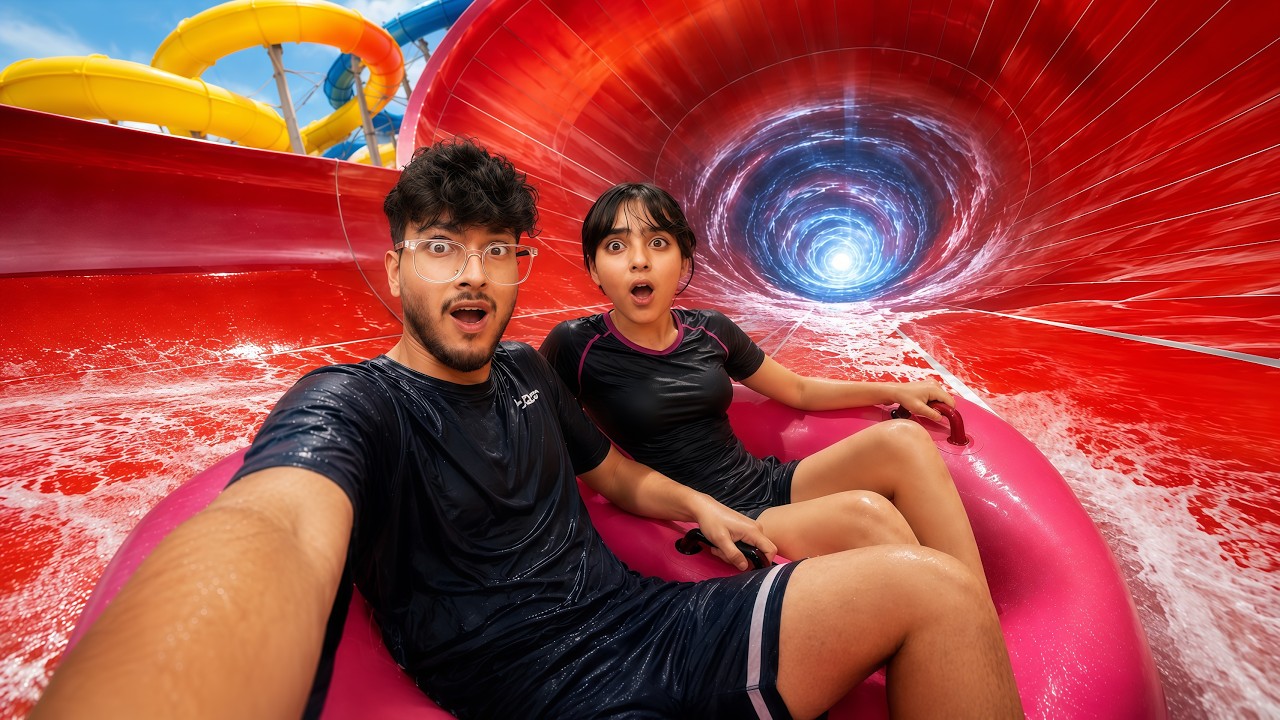 The Scariest Water Park Challenge 😱