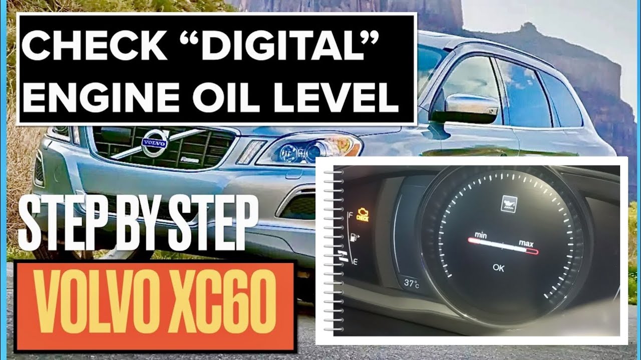 How to check the engine oil level of VOLVO XC60 | - YouTube