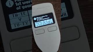 Como encontrar as palavras que começam com a letra Y na Trezor One #trezor