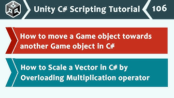 Scale a Vector with Overloaded Multiplication Operator - Unity C# Scripting Tutorial 106 🚀
