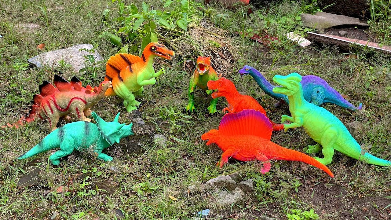 TYREX, ALLOSAURUS, STEGOSAURUS, BRACHIOSAURUS DITEMUKAN. Sedang apa mereka?