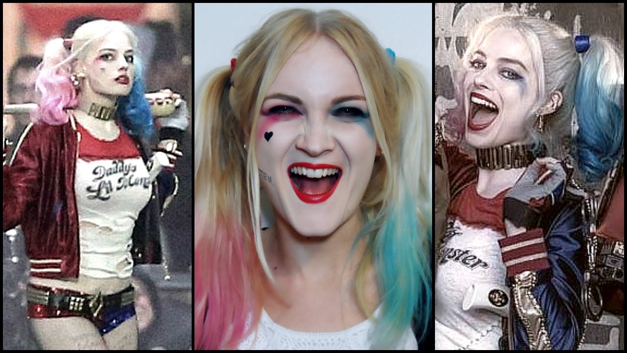 Harley Quinn Makeup Tutorial Margot Robbie Easy Halloween Look