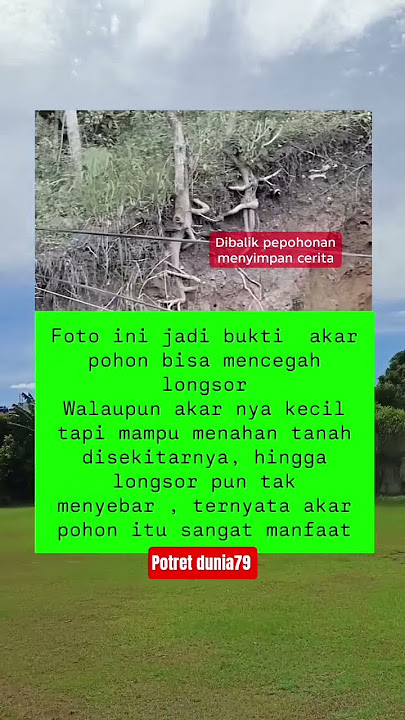 tapi sayang penyebab adanya longs*r ulah manusia jg