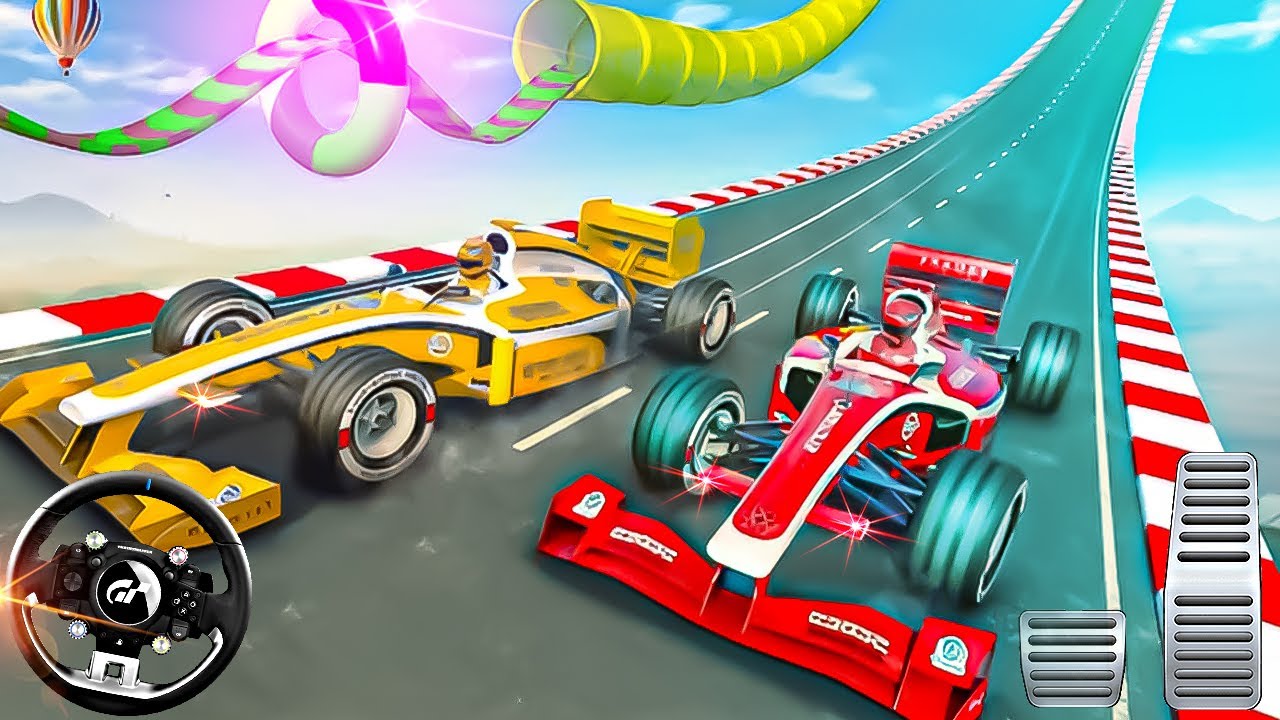 Formula Car Mega Ramp: High-Flying Action - YouTube
