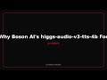 Why Boson AI's higgs-audio-v3-tts-4b Focuses on Speaking Over Reading #Shorts