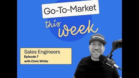 This week: Upping your demo presentations. Better presentations = faster deal velocity.