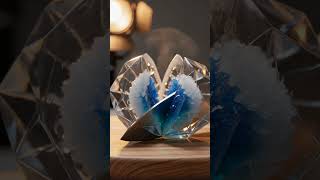 💙 Crystal Fruit Reveals Blue Lava Inside 🤯✨ #asmr #asmrshorts #fruitcutting #satisfyingvideos