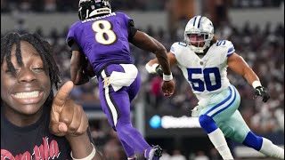 LAMAR JUST NEEDS 7 SECONDS TO FINSH ! Baltimore Ravens Vs Dallas Cowboys REACTION !!