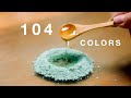 Making paint 104 colors  art asmr