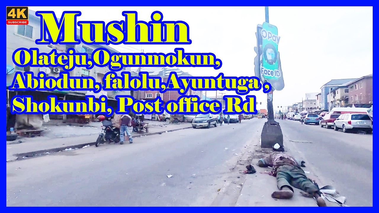 🇳🇬Inside Mushin 🚶 The Real Lagos Streets in 4K | Olateju to Post Office Rd Walk