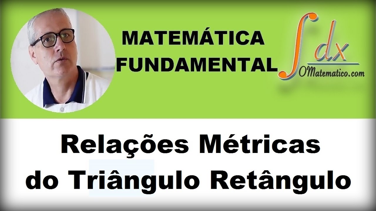 RELAÇÕES MÉTRICAS NO TRIÂNGULO RETÂNGULO \Prof Gis - Matemática