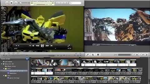 Transformers Revenge of the Fallen Bumblebee vs. Rampage stop motion comparison #2