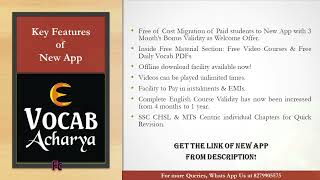 New App Launch For SSC & BANK Exams by Vocab Acharya @EasyTricksClasses screenshot 2