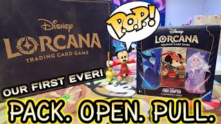 OUR FIRST EVER PACK OPEN PULL (POP) VIDEO! Disney Lorcana TCG Trove Short!