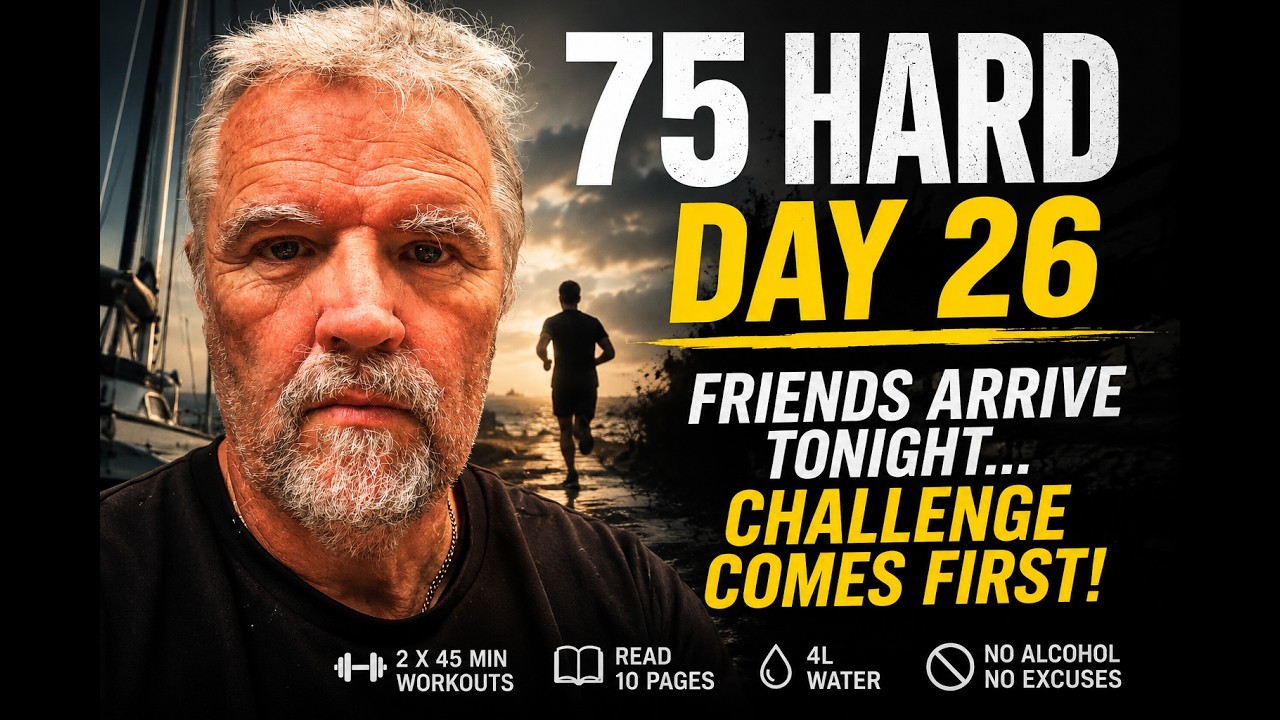 ⁣75 Hard Day 26 – Friends Arrive Tonight… But The Challenge Comes First!