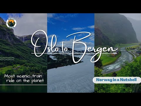 Oslo to Bergen in Norway in a Nutshell | Most scenetic train journey in Europe | Fjords | Flame