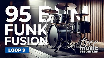Funk Fusion Drum Loop – 95 BPM | Groove for Instrument Practice & Jamming – Loop 9