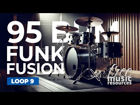 Funk Fusion Drum Loop – 95 BPM | Groove for Instrument Practice & Jamming – Loop 9