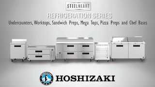 COOL SOLUTIONS: HOSHIZAKI Refrigerated Prep Tables, Worktops, and Undercounters | Steelheart Series