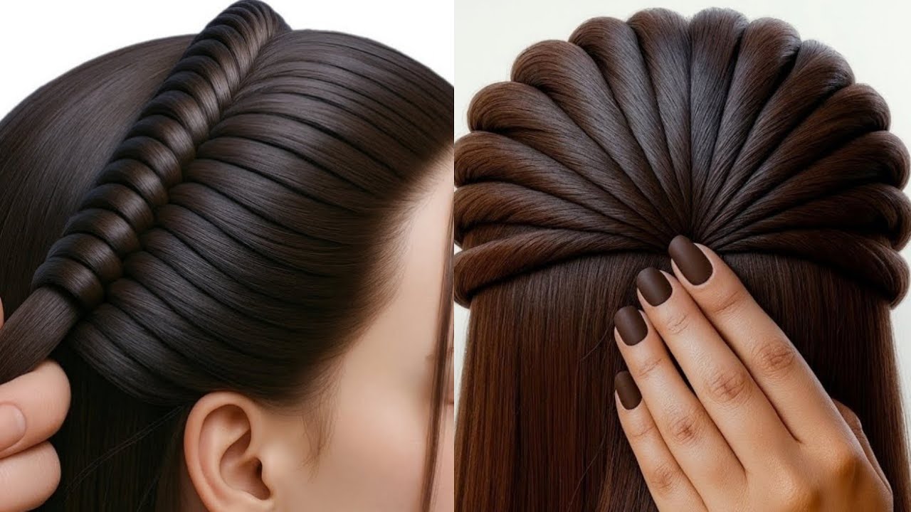 Different & Easy Hairstyle Tutorial | Simple Hairstyle For Wedding | Beautiful Hairstyle For Girls