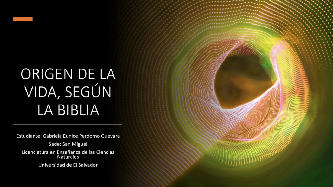 Origen de la vida según la Biblia - YouTube