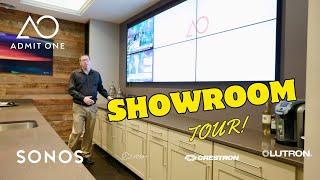 Admit One Showroom Tour ft. Crestron, Lutron, Sonos, and Elan