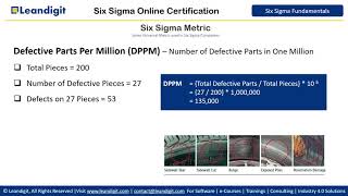 Six Sigma Metrics - Part 1 (DPU, DPPM & DPMO)