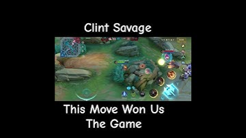 Clint Savage That Won Us The Game #mobilelegends #mlbb #clint #savage #mlbbsavage #rankedmatch #fun