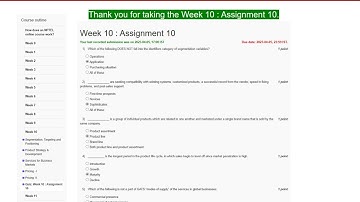 Global Marketing Management | Week 10 Quiz | Assignment 10 Solution | NPTEL | SWAYAM 2023