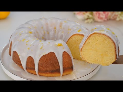 Velvety and Moist Lemon Bundt Cake 🍋🍋