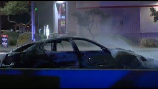 Fiery crash closes intersection of Southern and Mill avenue