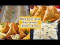 Make and freeze recipes for ramadan aloo samosa frozen and chicken samosa iftar recipes by lubna