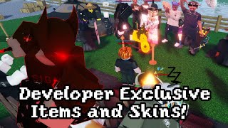 Developer Auction & Exclusive Items/Skins! [Roblox: Redwood Prison Reworked] Part 7