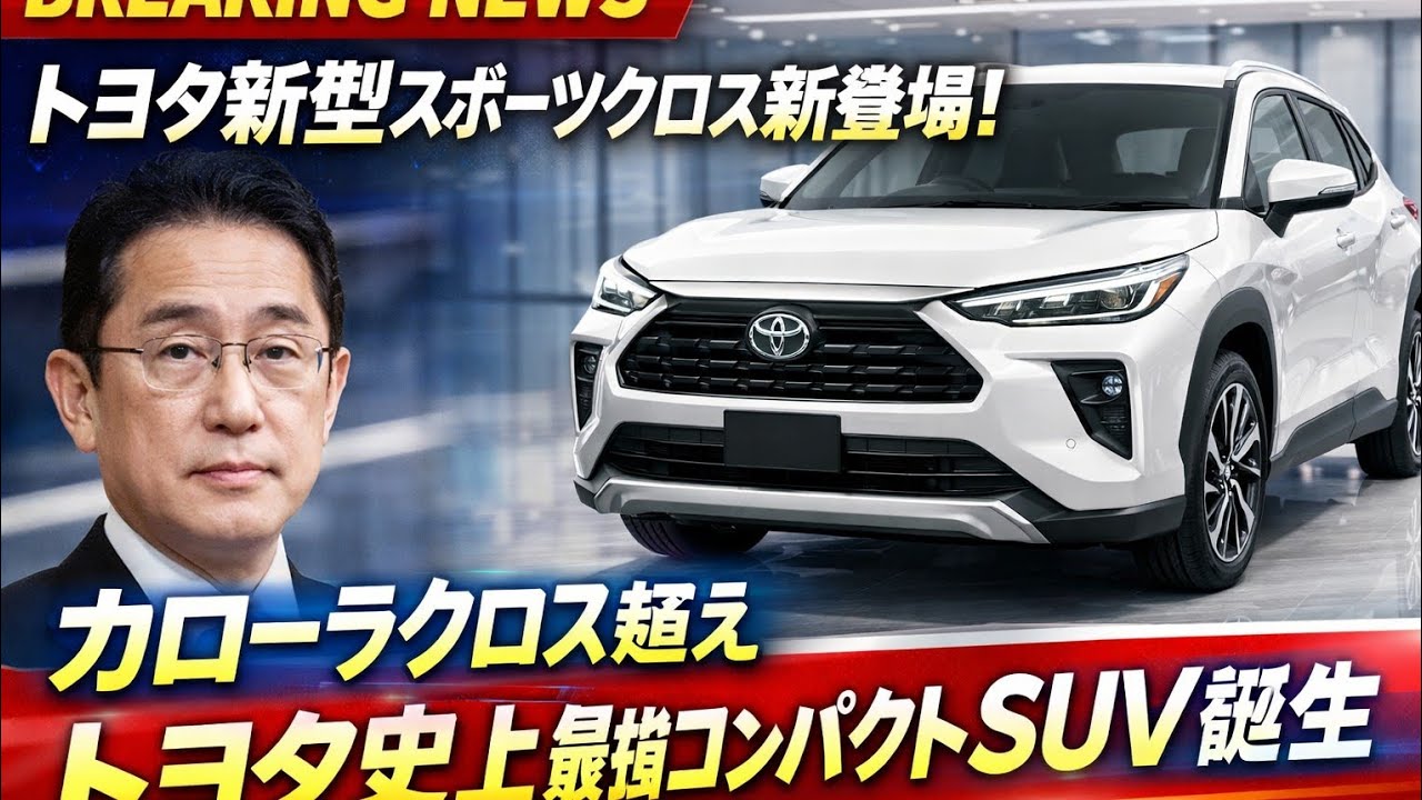 トヨタ新型スポーツクロス新登場 カローラクロス超え ハリアー超え トヨタ史上最強コンパクトSUV誕生