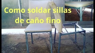How to weld pipe chairs