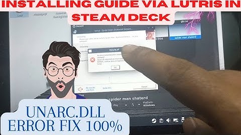 Installing Games Via Lutris on Steam Deck (Unarc.dll Error Fix)