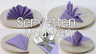 : 5 manieren om Servetten te vouwen