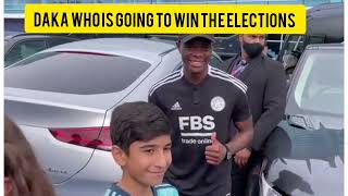 Leicester Fans Ask Patson Daka Who is winning the elections Muli Bwanji
