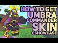 HOW TO GET UMBRA COMMANDER SKIN + Showcase - Tower Defense Simulator