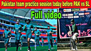 Pakistan team practice session today at rajiv gandhi stadium