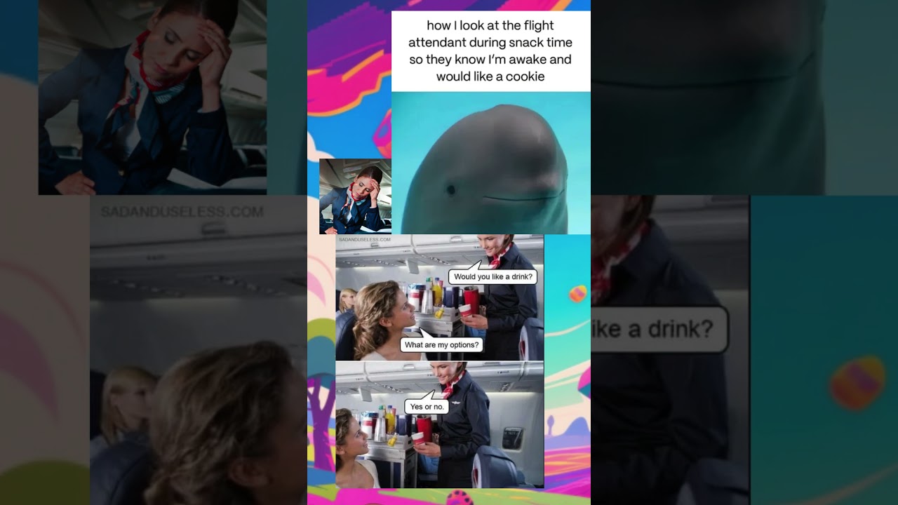 Funny Airplane Snack Time Fails!